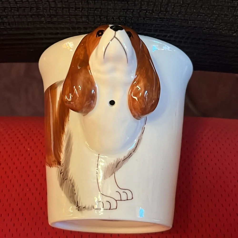 Spaniel Ceramic Cup 3-D Handle Dog Lover - Picture 9 of 9